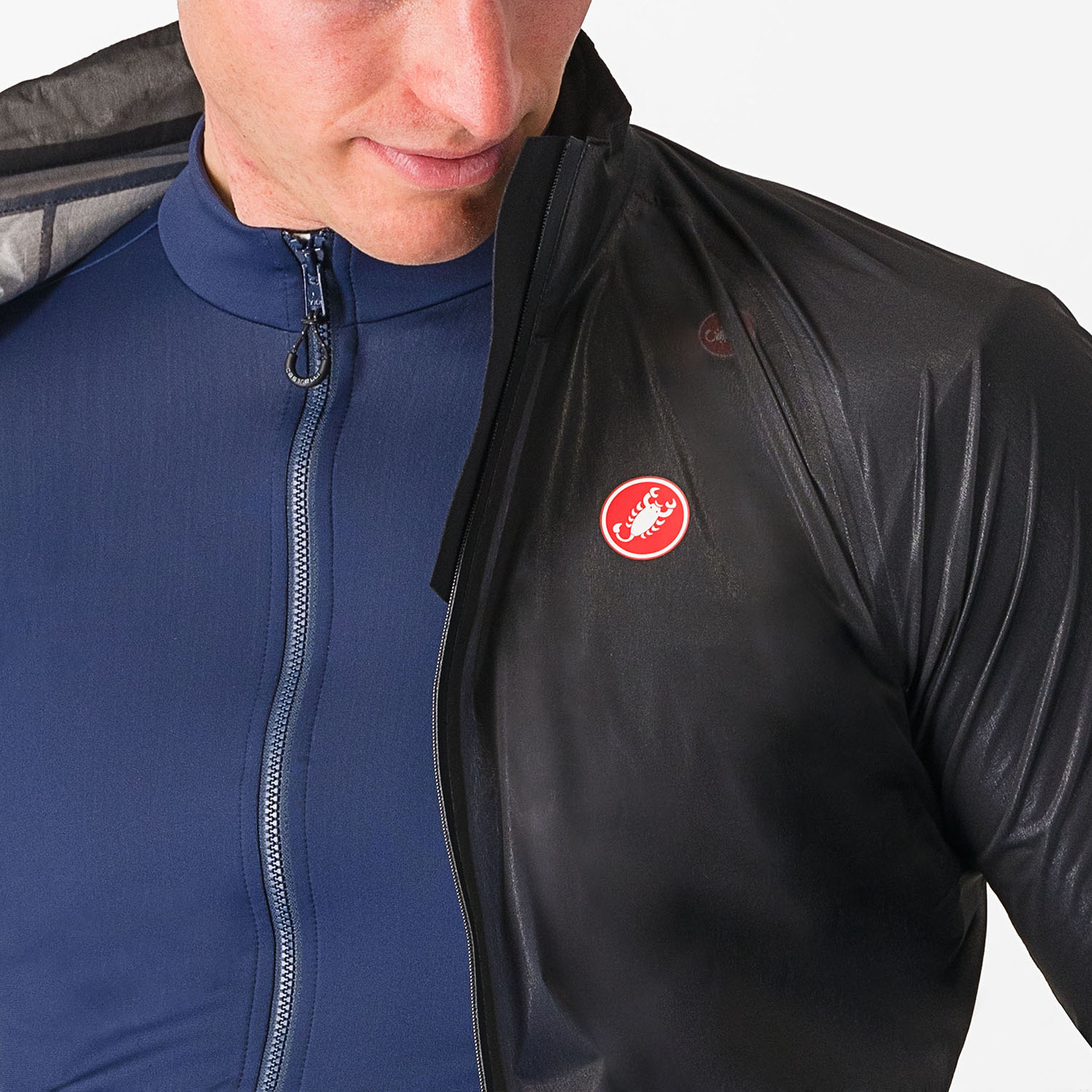 Beklædning - Cykeljakker - Castelli SQUALL SHELL Jacket - Light Black/Silver Gray
