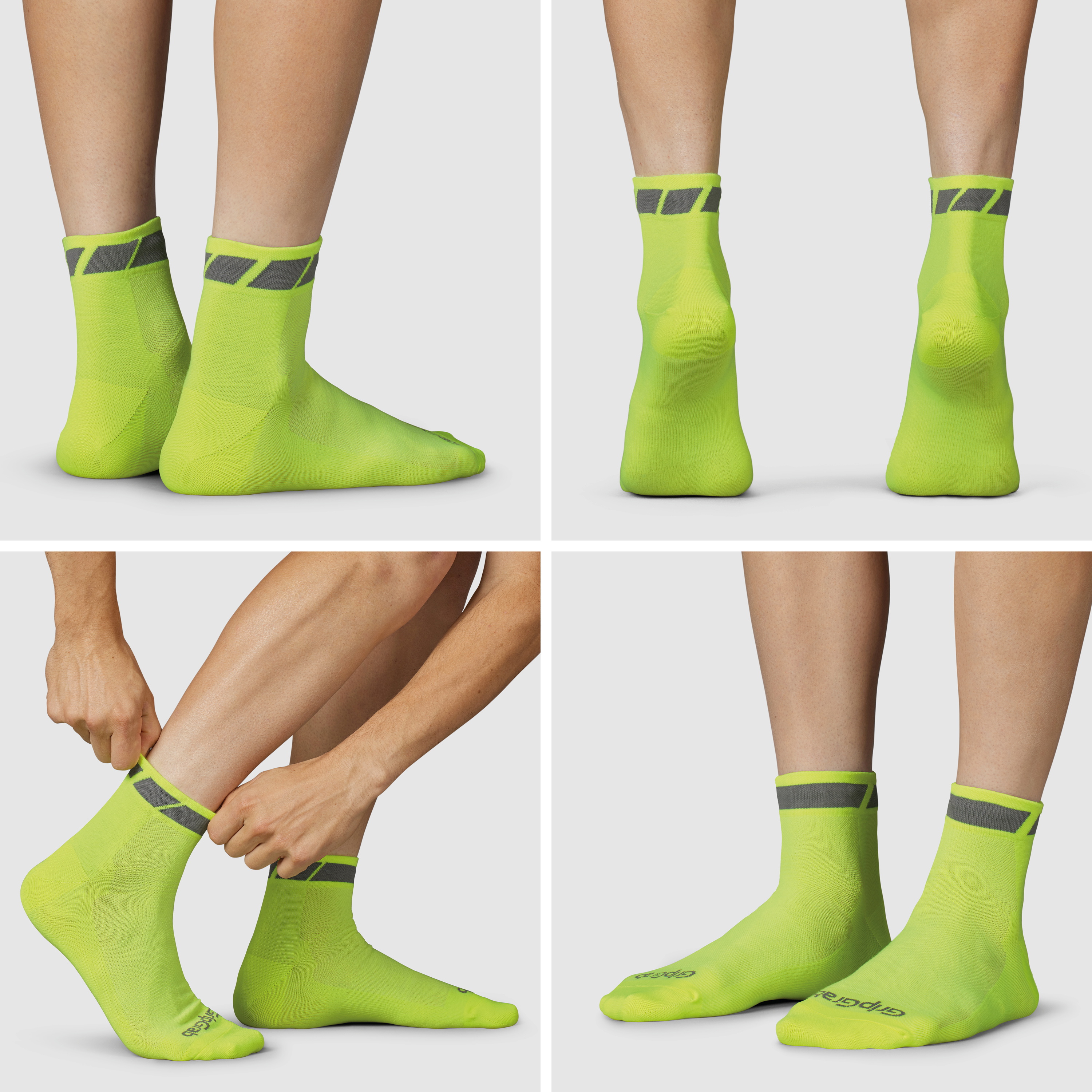 Beklædning - Sokker - GripGrab Classic Low Cut Summer Sok - Yellow Hi-Vis