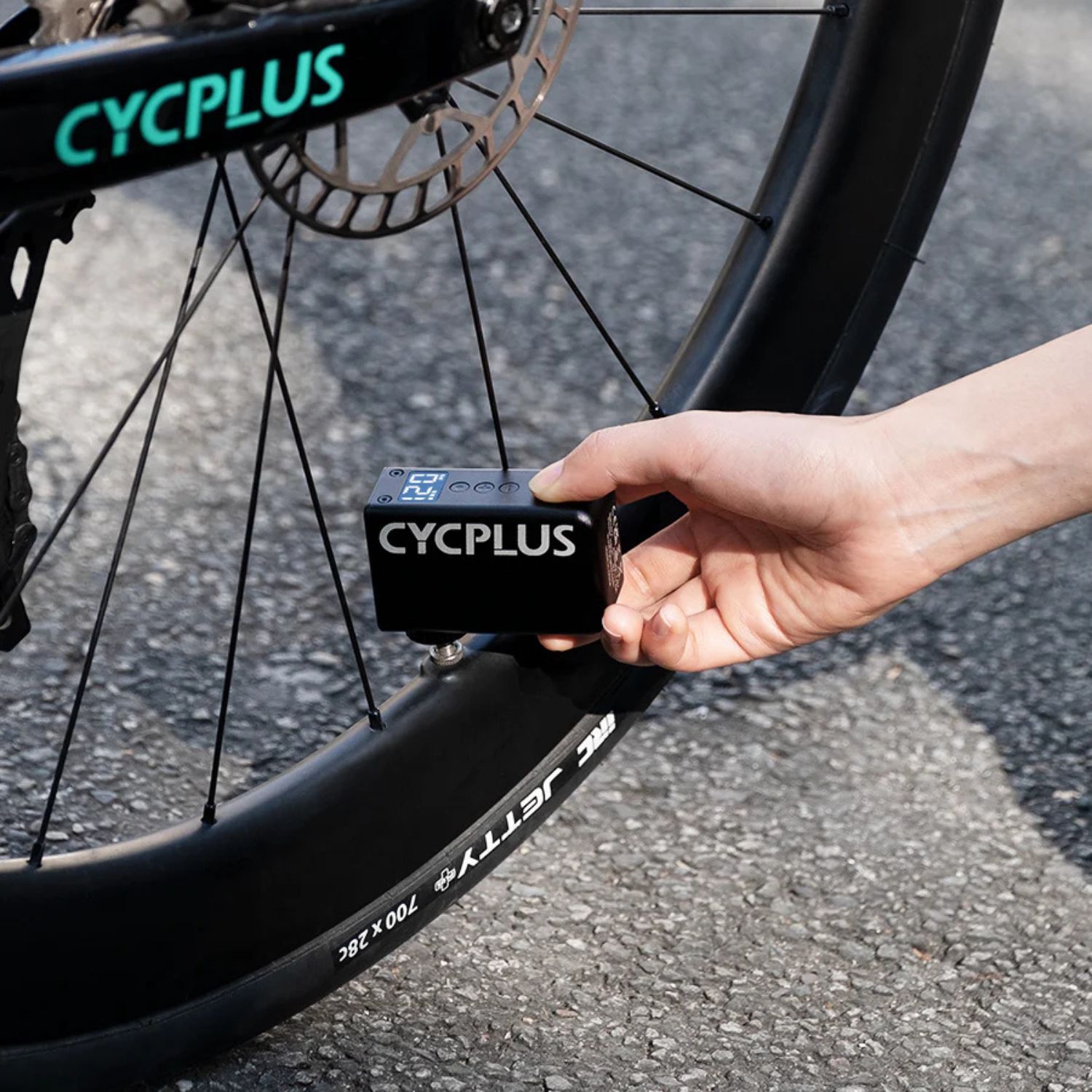 Tilbehør - Cykelpumper - Cycplus AS2 PRO Elektrisk cykelpumpe 120g