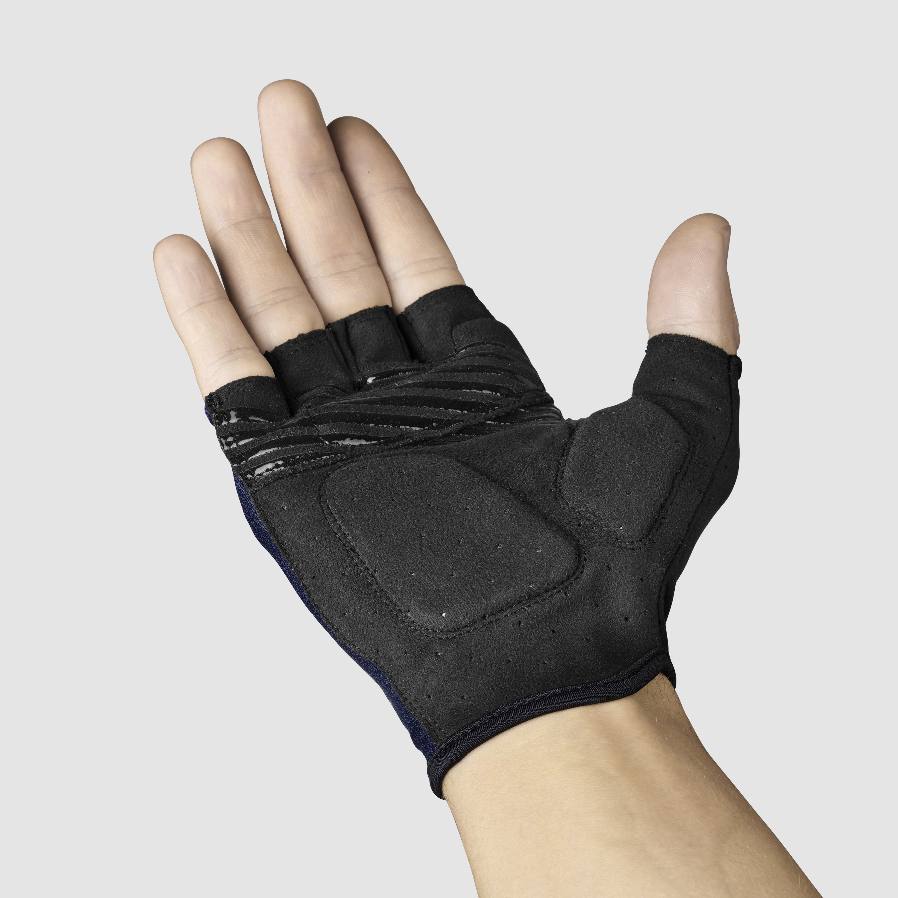 Beklædning - Cykelhandsker - GripGrab EXPLR Polstret Kortfingret Sommerhandsker - Navy Blue