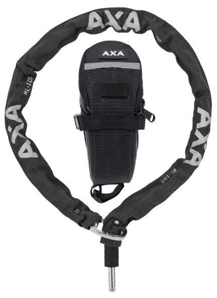 Billede af AXA RLC 100 Plug-In kæde & taske hos Cykelexperten.dk