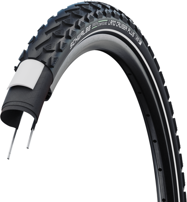 Schwalbe Land Cruiser Plus 24x2.00 - Sort Schwalbe Land Cruiser Plus 24x2.00 - Sort