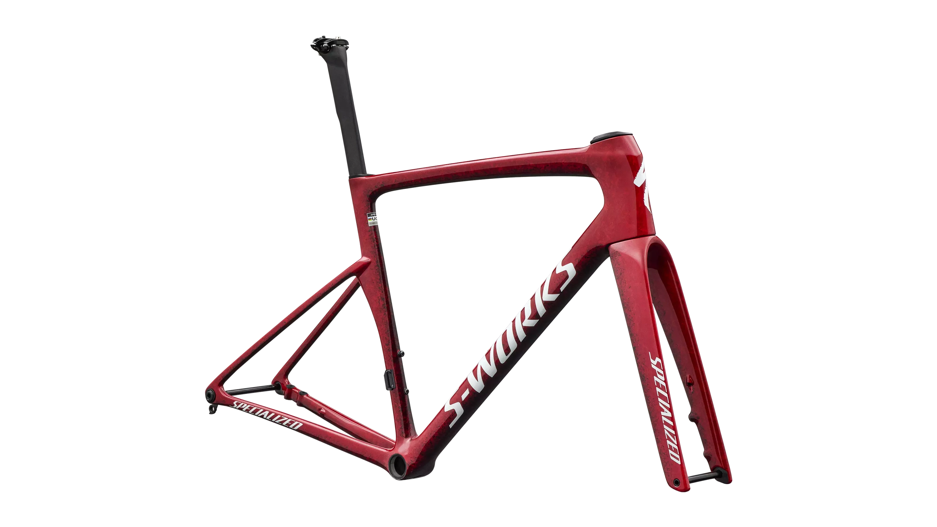Cykler - Racercykler - Specialized S-Works Tarmac SL9 Frameset FACT 12r Carbon 2027 - Gloss Vivid Red