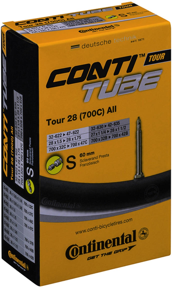 Reservedele - Cykelslanger - Contintental Tour Tube All 700x32-47c (Removable core) 60mm