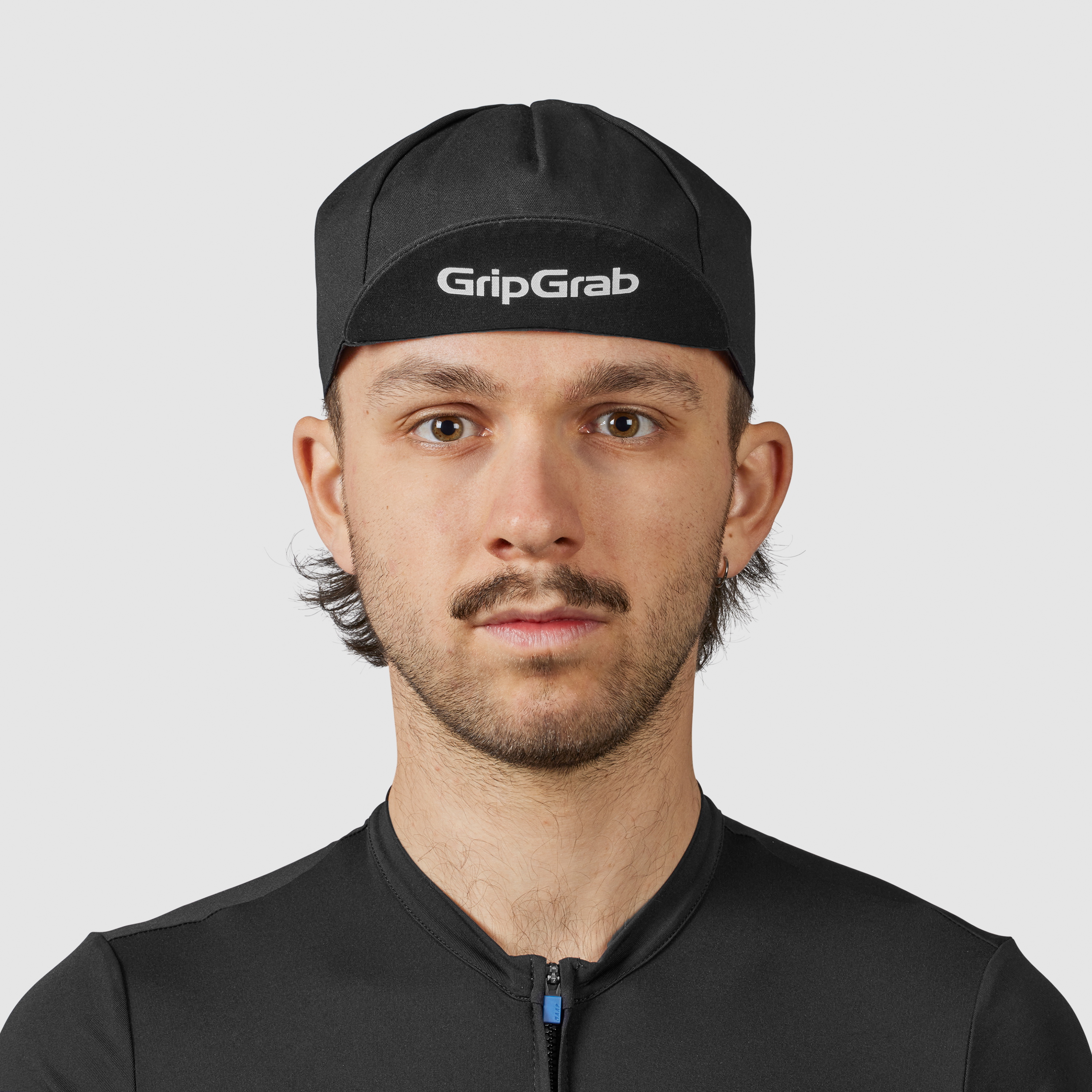 Beklædning - Cykelkasketter - GripGrab Classic Bomulds Cycling Cap - Black