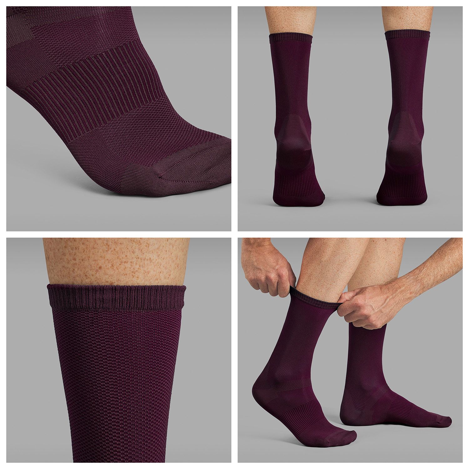 Beklædning - Sokker - GripGrab Lightweight Airflow Sokker - Dark Red