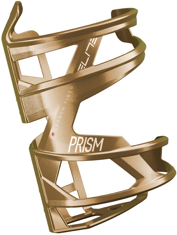 Tilbehør - Flaskeholdere - Elite Cage Prism Carbon - Højre - Gold Metal