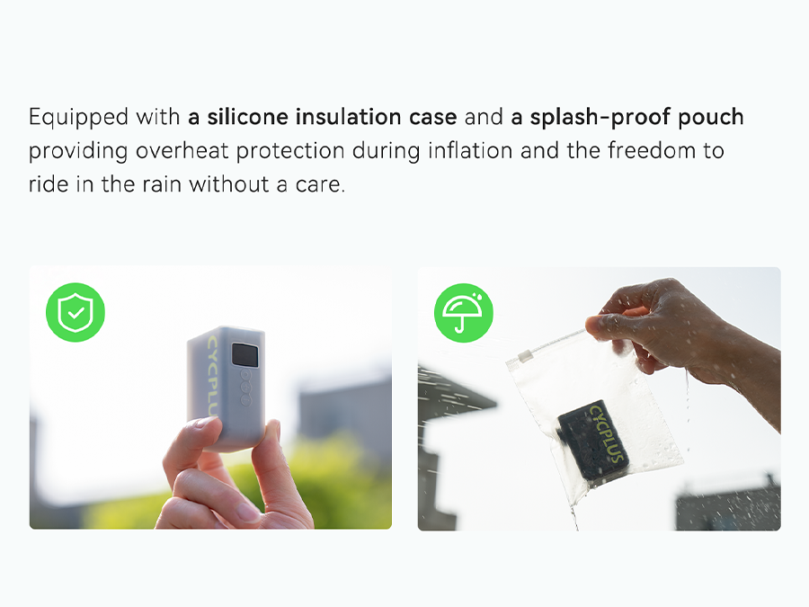 Tilbehør - Cykelpumper - Cycplus AS2 ULTRA Elektrisk cykelpumpe 87g