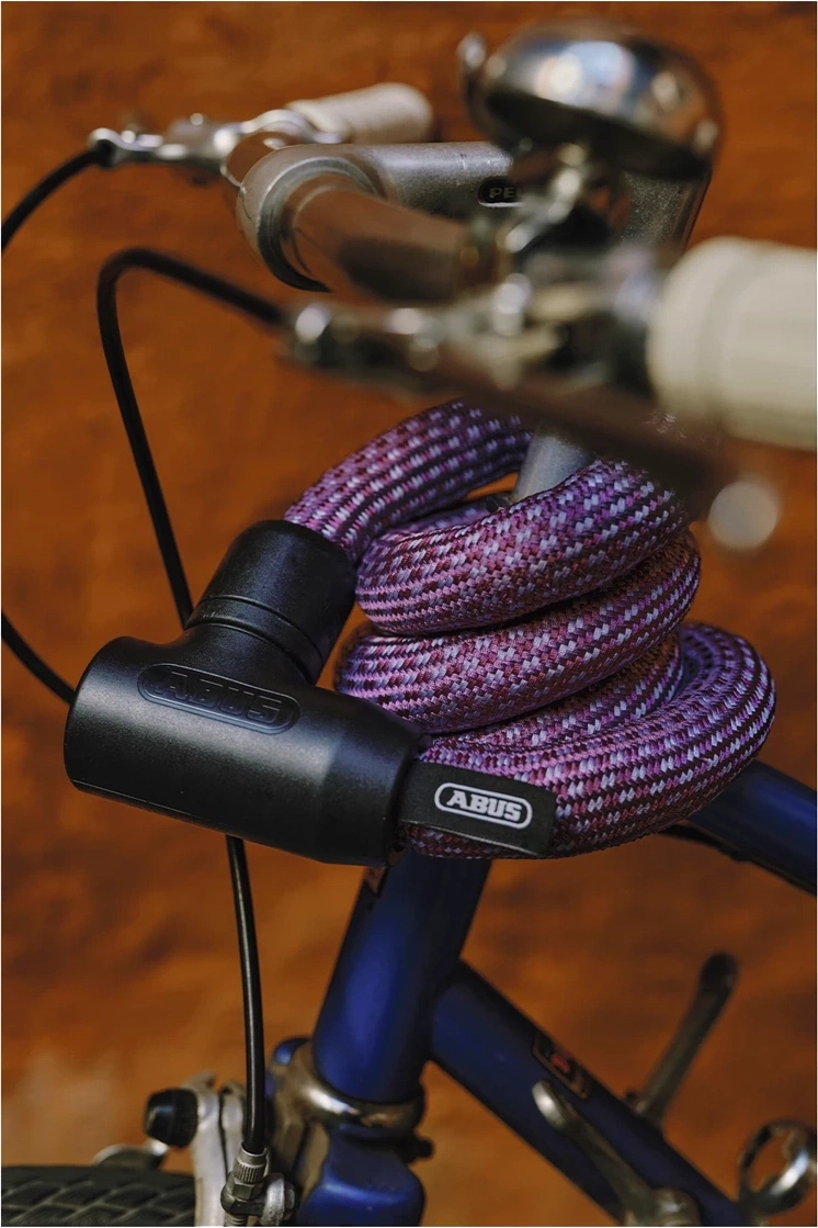 Tilbehør - Cykellås - Abus Yarnit 4004K Kædelås 110 cm - Lilla