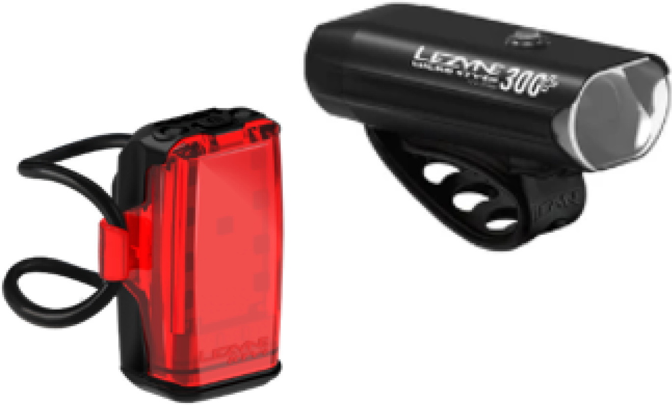 Lezyne Micro StVZO 300+ / KTV+ StVZO Lygtesæt 300/40 lumen - Black