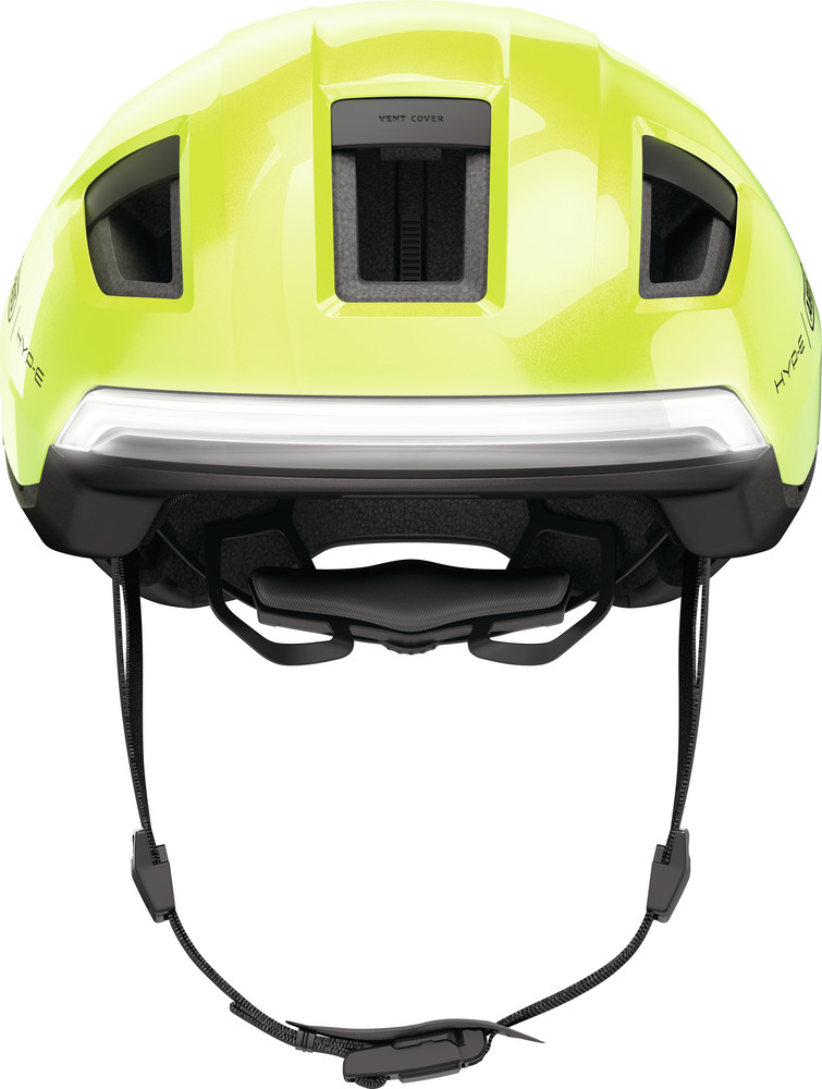 Beklædning - Cykelhjelme - Abus Hyp-E m. LED Lys - Signal Yellow