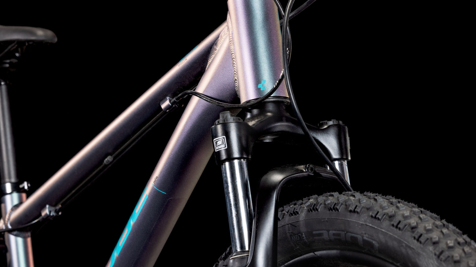 Cykler - Børnecykler - Cube Acid 240 Disc 2025 - Galactic 'n Cyan