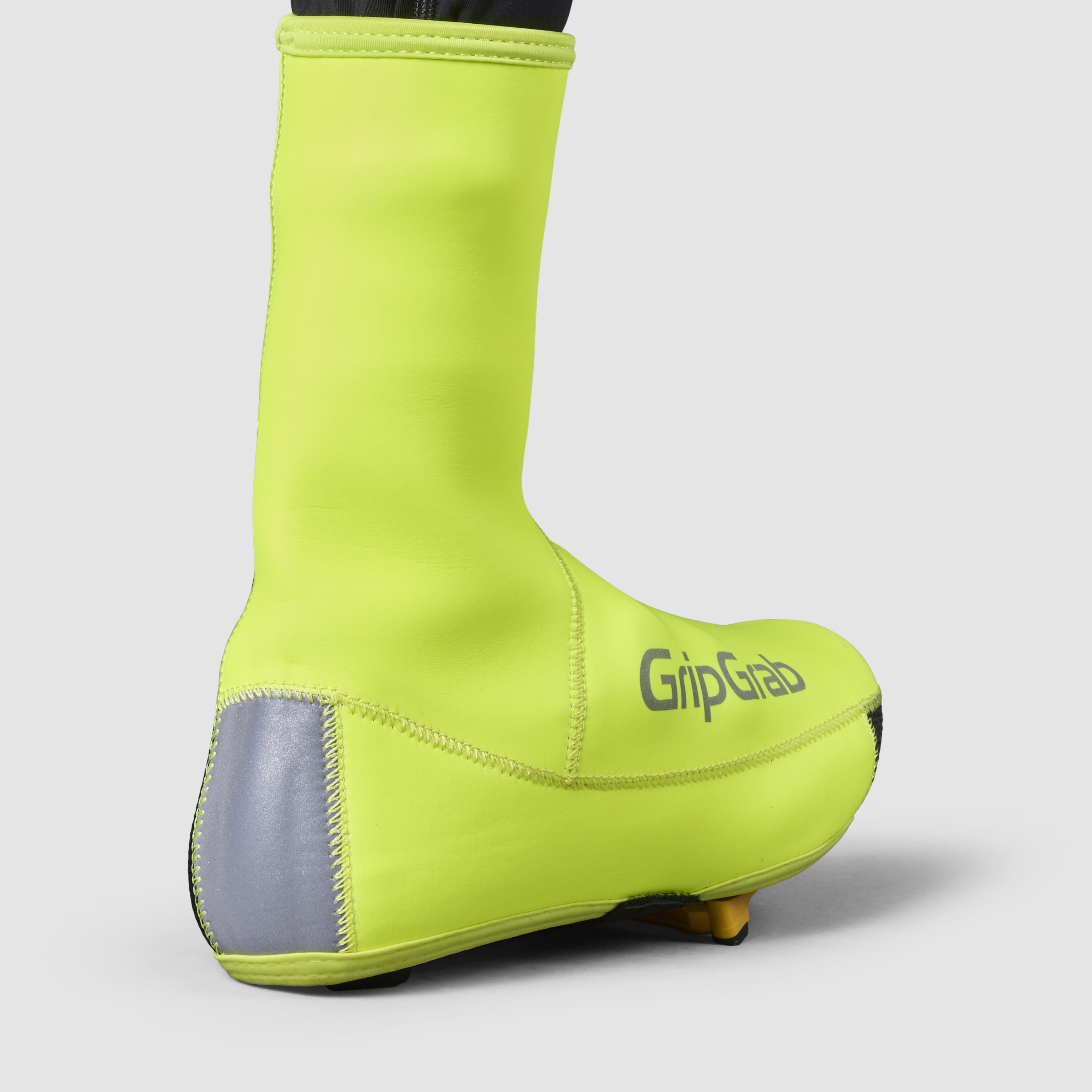 Beklædning - Skoovertræk - GripGrab PACR Vandtæt Winter Skoovertræk - Yellow Hi-Vis