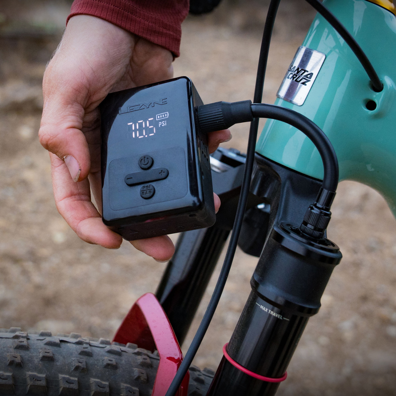 Tilbehør - Cykelpumper - Lezyne E-Drive Elektrisk Cykelpumpe 120psi/8.3bar - Black