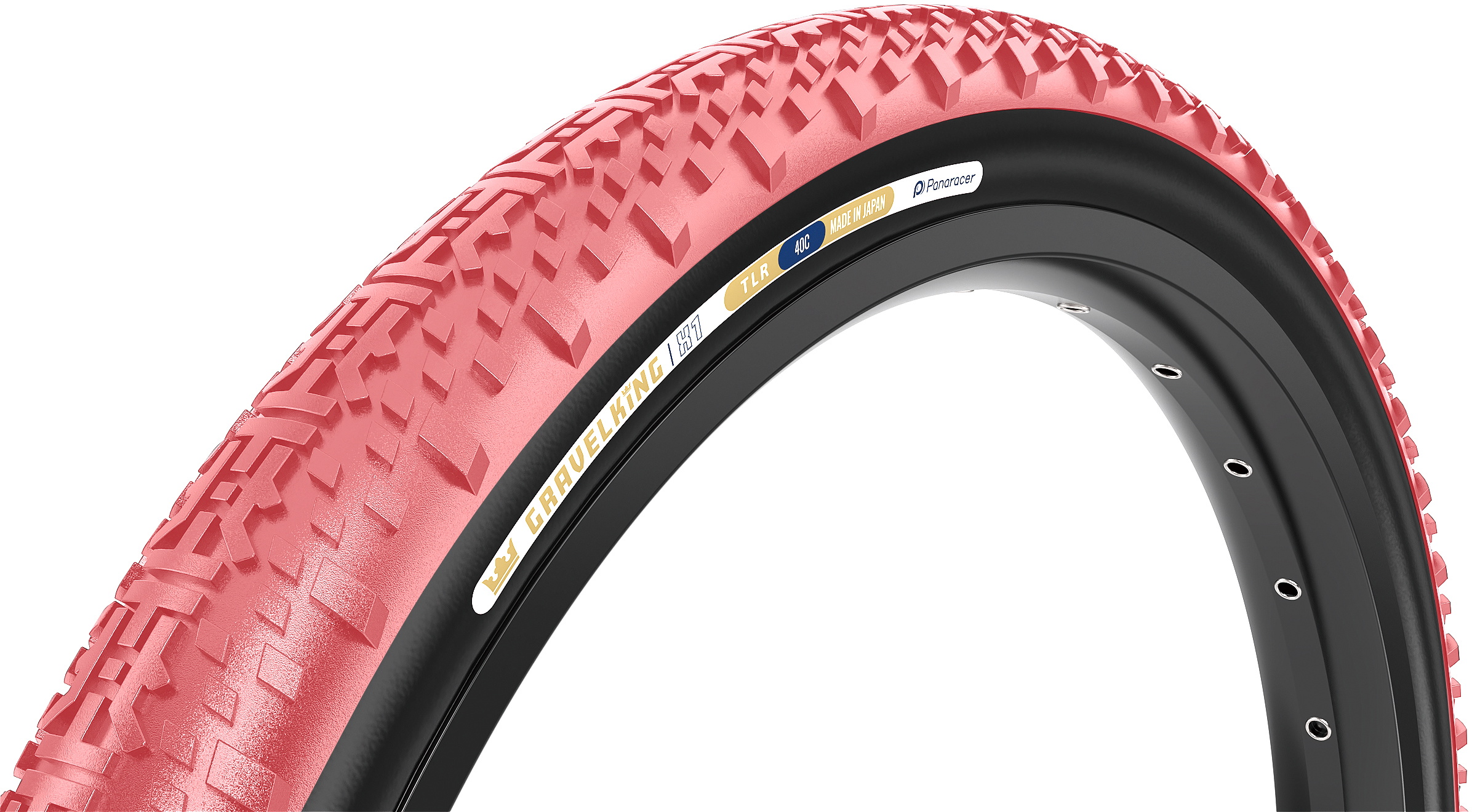 Panaracer GravelKing X1 Foldedæk 700x40c/50c - Rosa/Sort