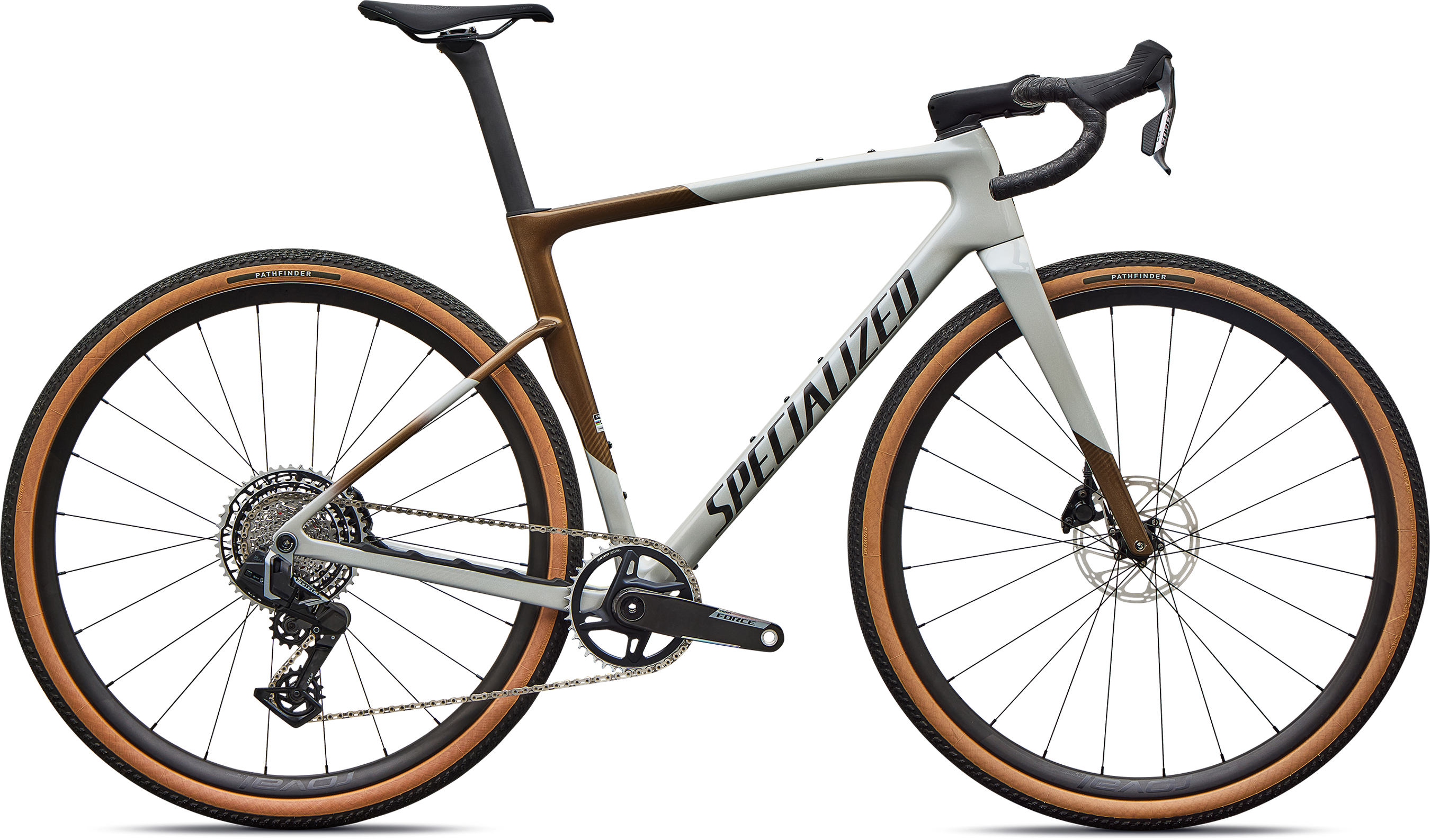 Specialized Crux 5 Expert SRAM Force XPLR 2027 - Burnt Gold/Dolomite Metallic/Obsidian Metallic