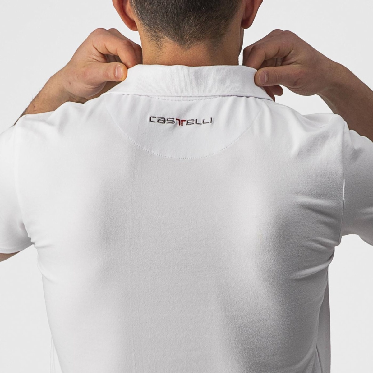Beklædning - Merchandise - Castelli RACE DAY POLO T-Shirt - Hvid