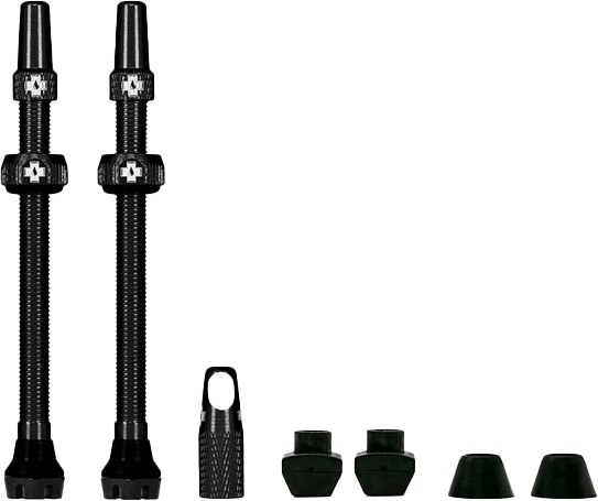 Reservedele - Tubeless - Muc-Off Tubeless Valve / Ventil Kit v2.0  - 80 mm - Black
