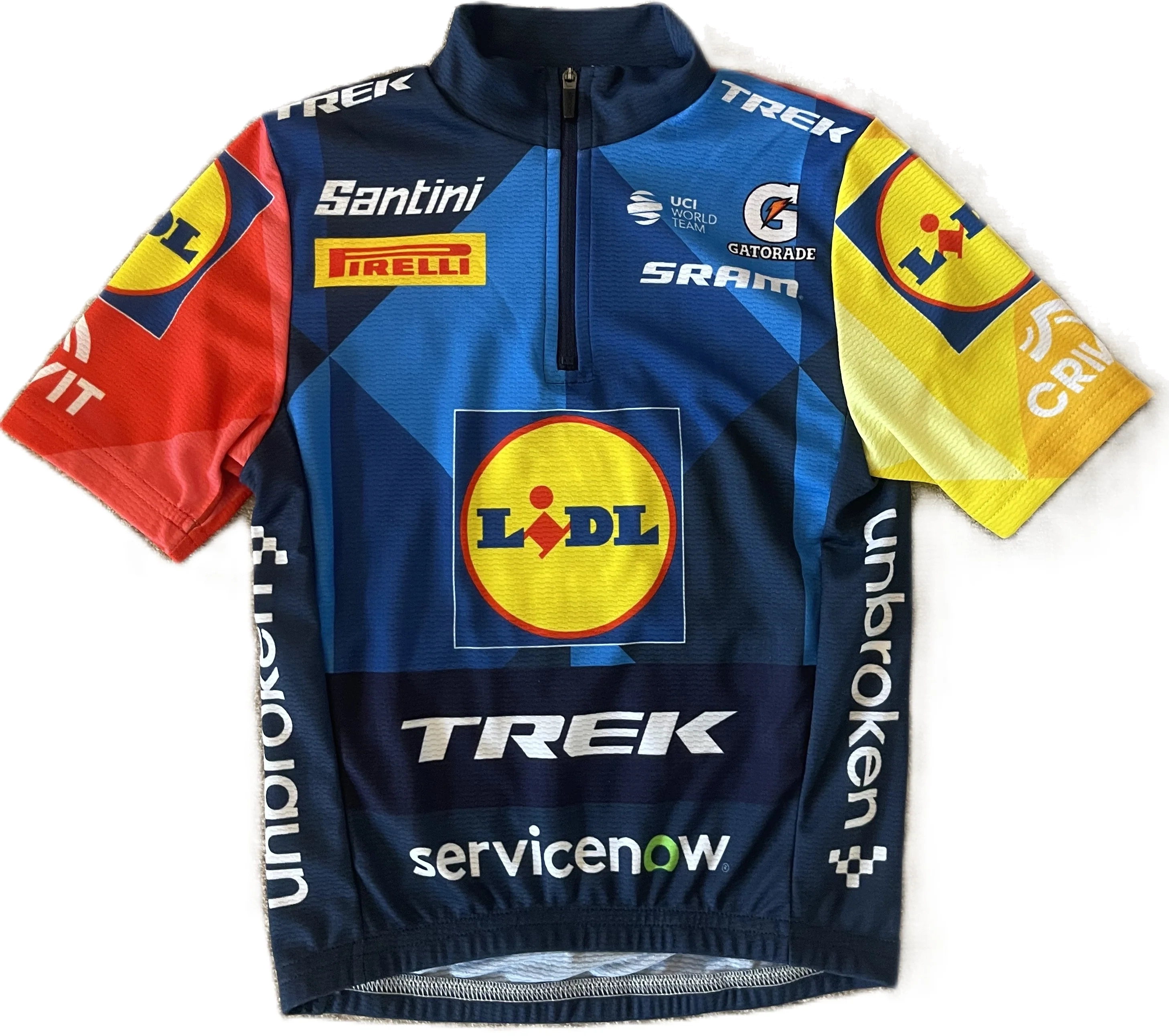 Beklædning - Cykeltrøjer - Santini LIDL-TREK 2026 Team Replica Børnetrøje