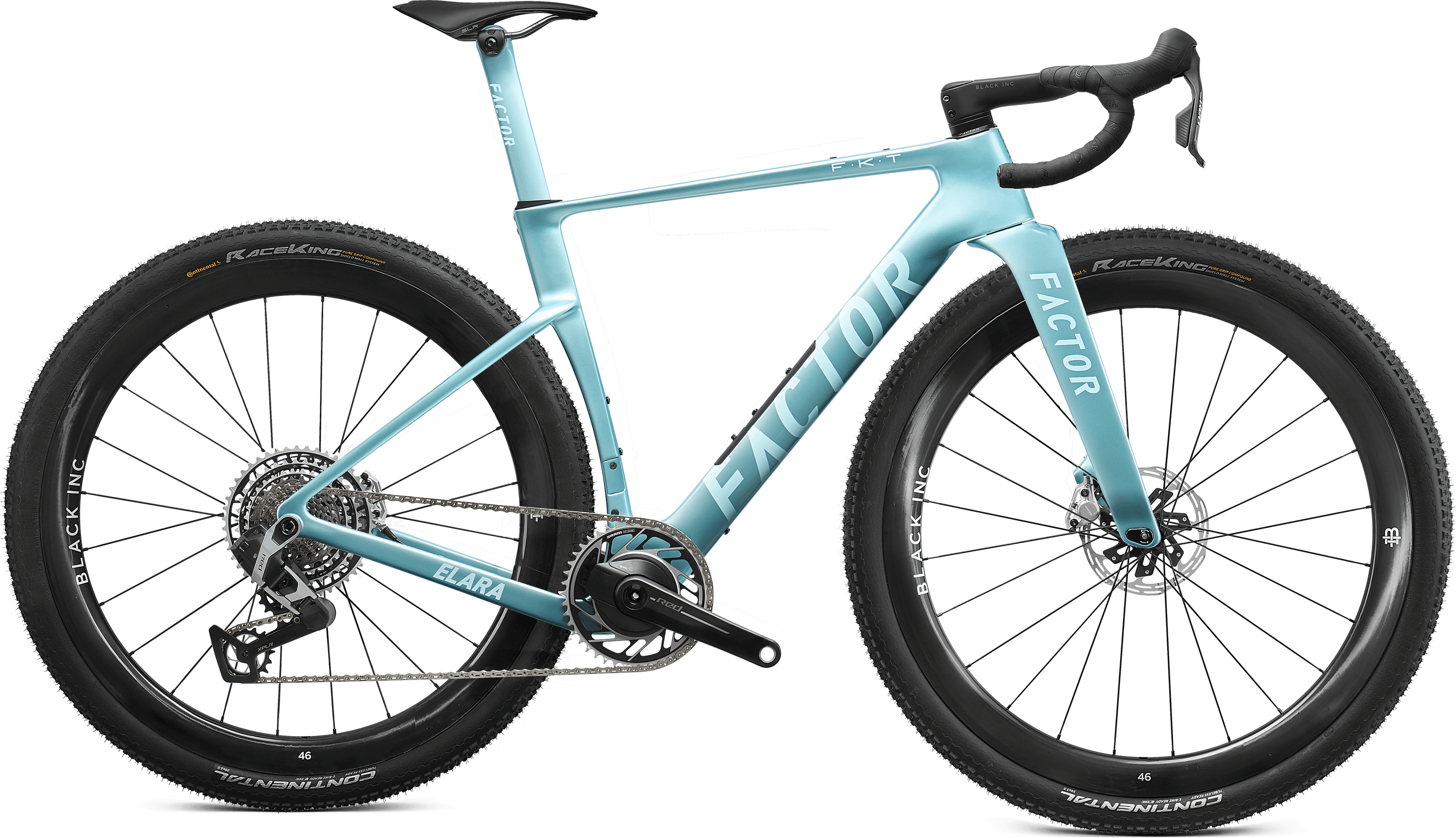 Factor ELARA GRAVEL SRAM RED XPLR Black Inc 46 2026 - Virescent Blue