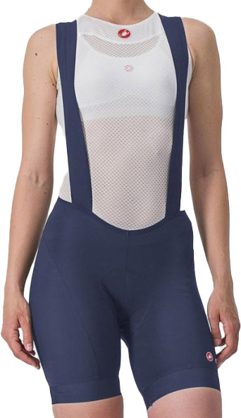 Endurance W Bibshort Cykelbukser Blå Fra Castelli