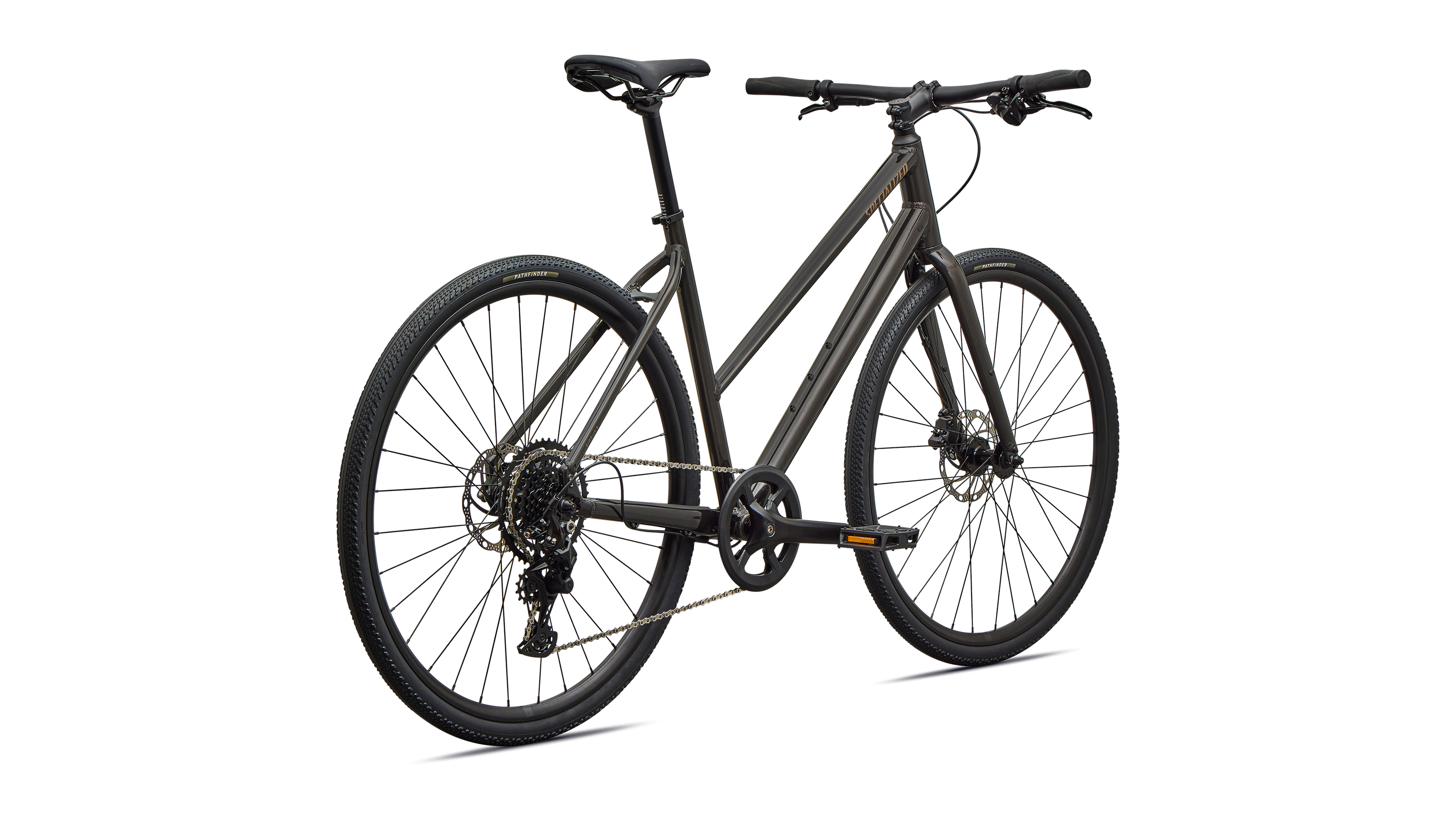 Cykler - Damecykler - Specialized Sirrus X 2.0 Step-Through 2027 - Gloss Tangerine / Shadow Silver