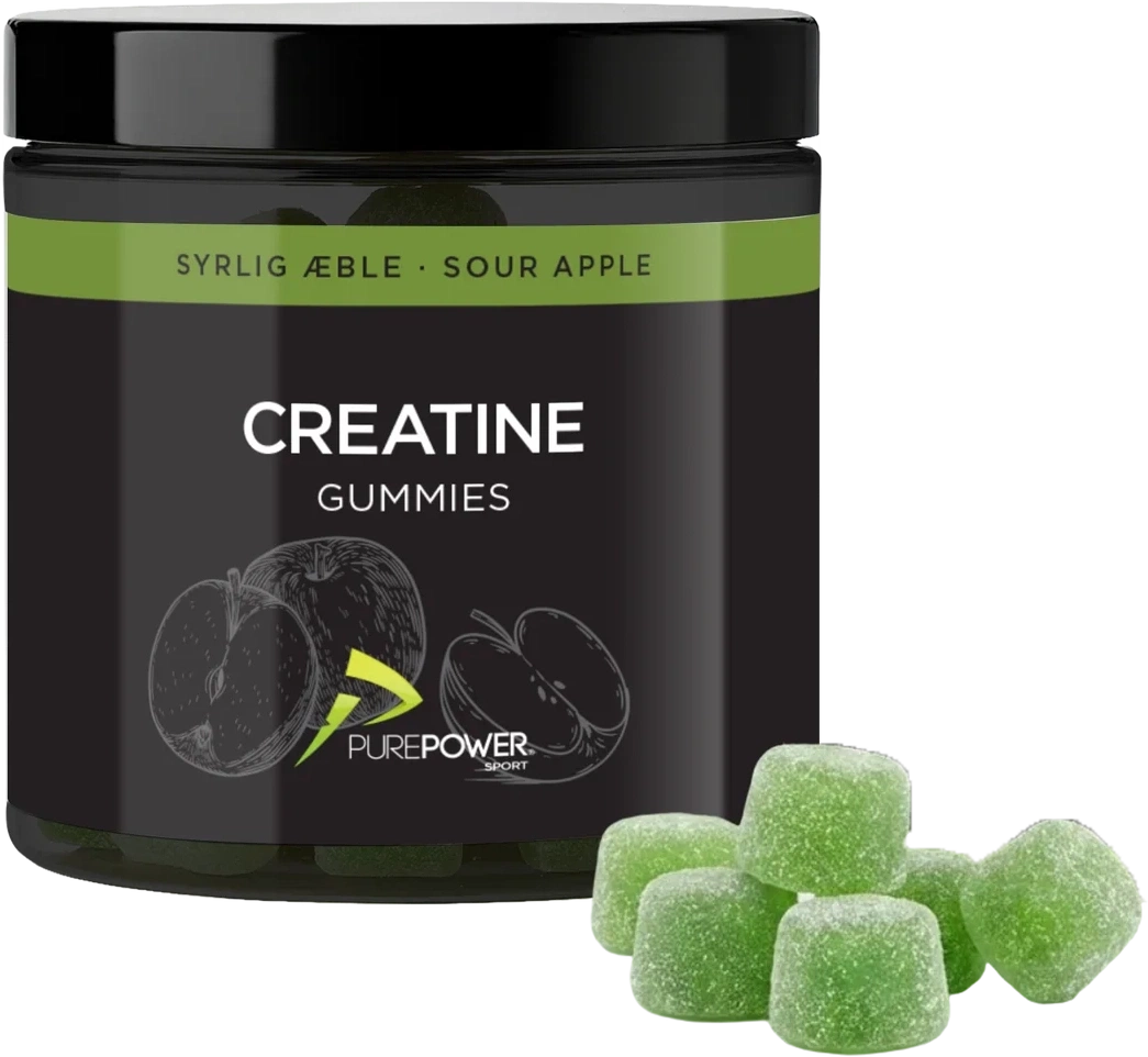 Purepower Creatine Gummies - Sour Apple (60 stk.)