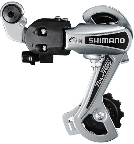 Shimano Tourney - Bagskifter RD-TY21-B-SS - 1/2 klinger og 6 gears kassette