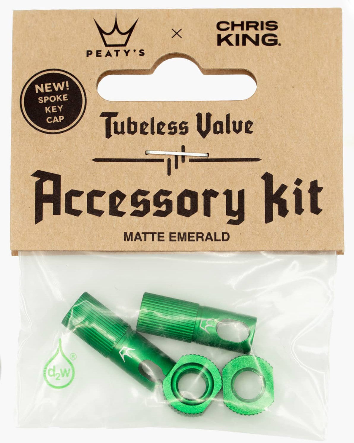 Billede af Peaty's x ChrisKing Tubeless Valves Kit - Emerald