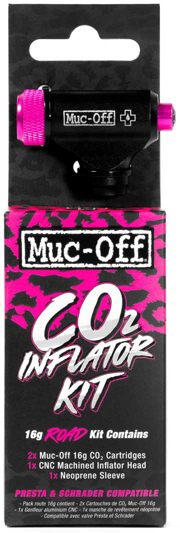 Muc-Off CO2 Pumpe + 2x16g patron - Road Inflator Kit