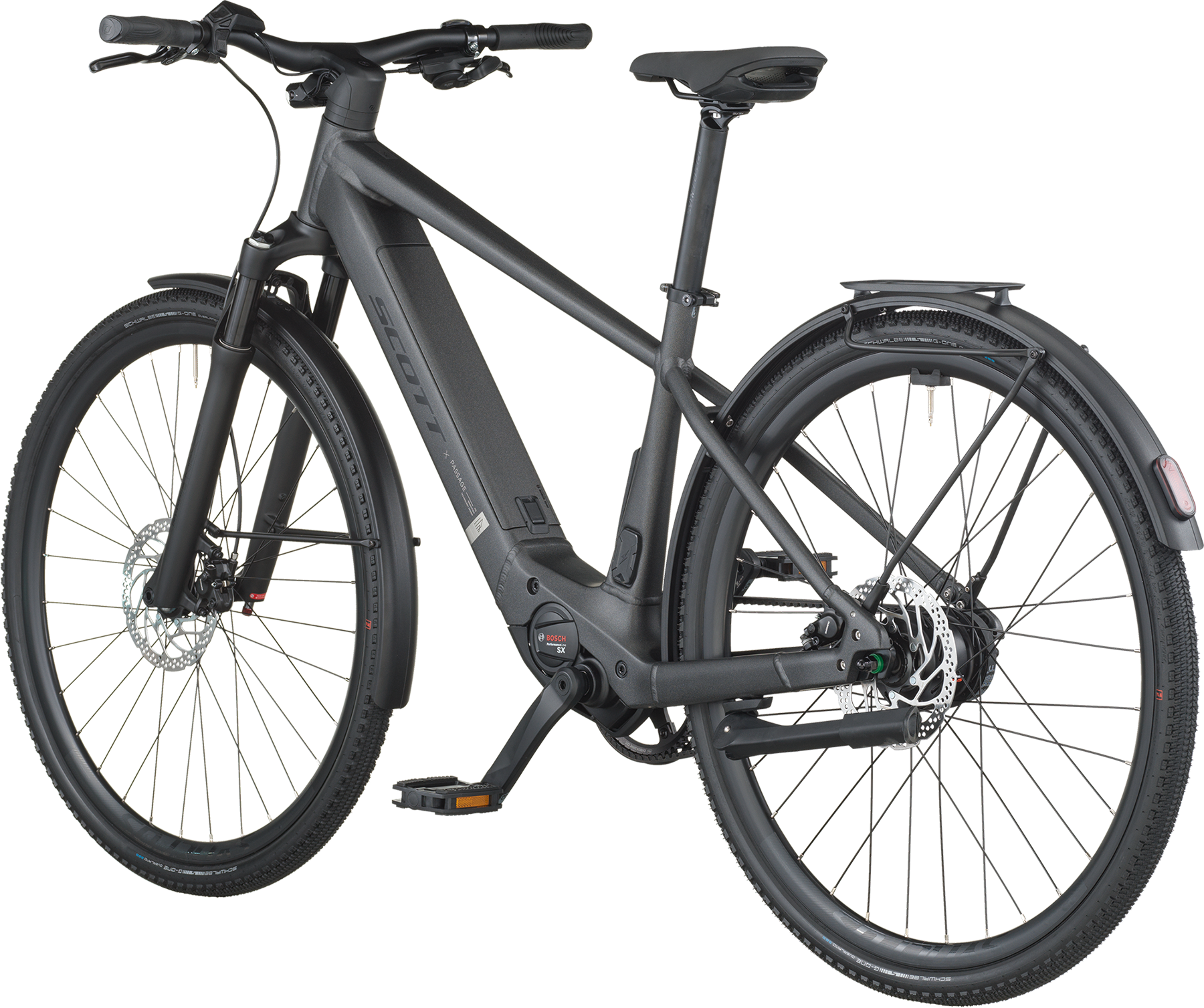Cykler - Elcykler - Scott Passage eRIDE 10 Belt 2026 - Midnight Grey