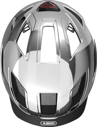 Beklædning - Cykelhjelme - Abus Hyban 2.0 Hjelm m. LED lys - Chrome Silver