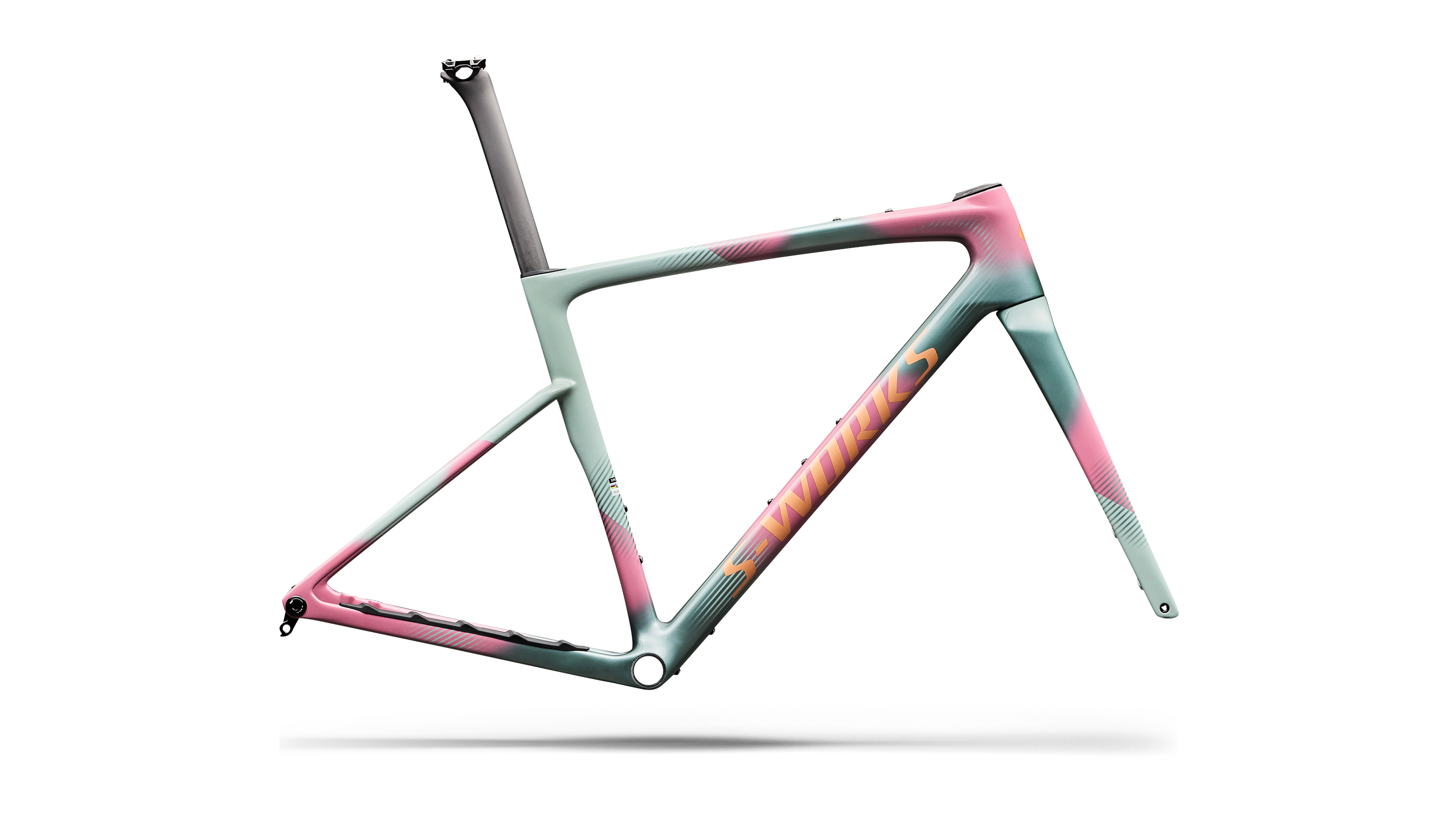 Cykler - Gravel cykler - Specialized S-Works Crux 5 Frameset FACT 12r Carbon 2027 - Agave Grey/Photon Tint over Silver Dust