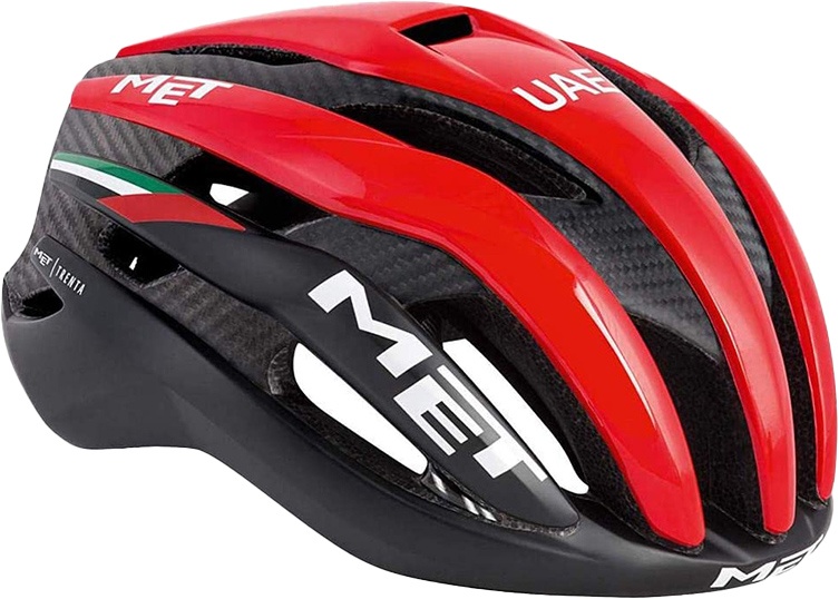 Se MET Helmet Trenta 3K Carbon - Black/Red Raw Carbon hos Cykelexperten.dk
