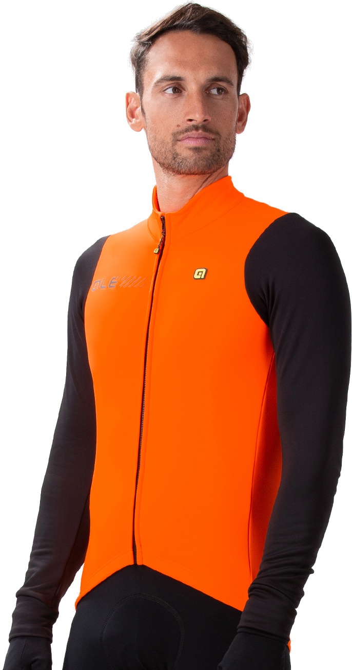 Beklædning - Cykeltrøjer - Alé Solid Fondo 2.0 Herre Langærmet Jersey - Orange