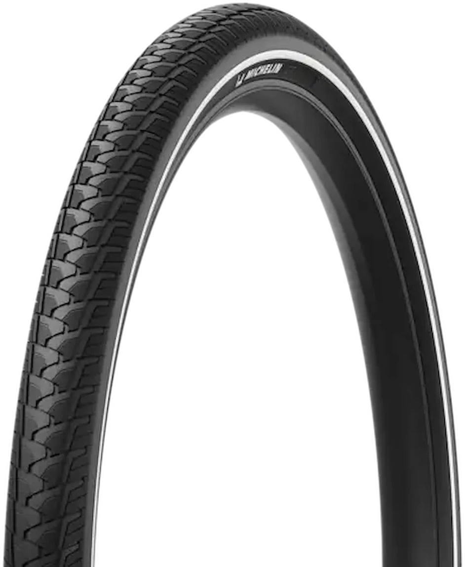 Michelin Protek Max - City tråddæk - 700x40c (42-622) - Sort med refleks
