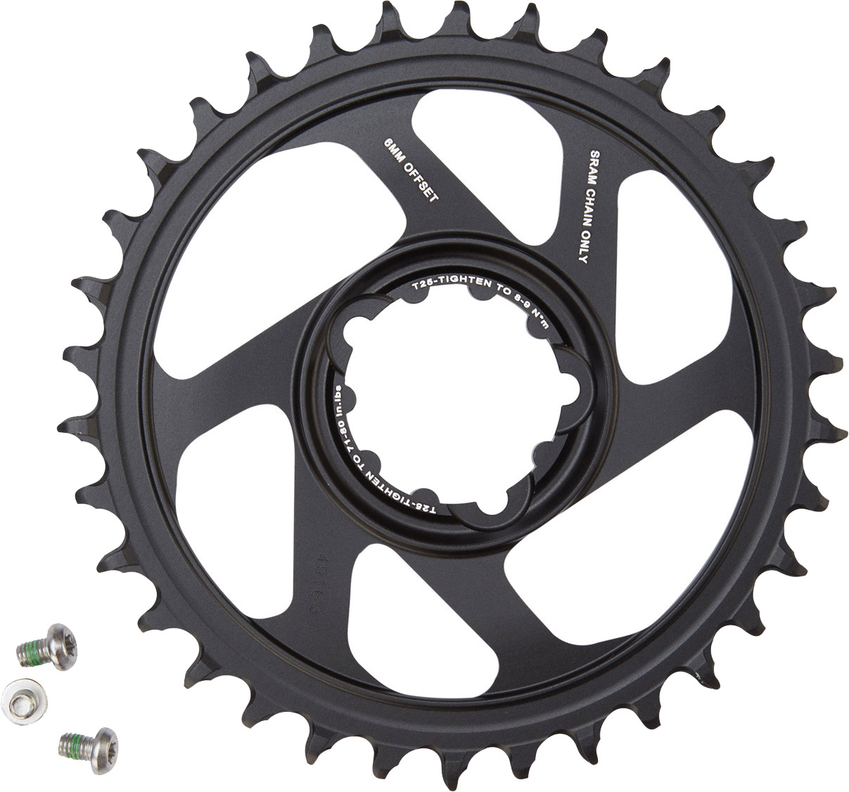 SRAM XX1 Eagle X-SYNC 2 Klinge 32T Direct Mount 6mm Offset 1x 12 speed Sort