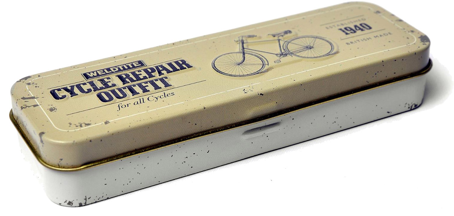 Weldtite Lappesæt Vintage Cycle Repair Tinbox