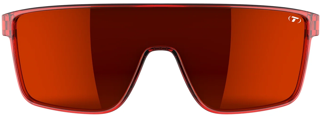 Beklædning - Cykelbriller - Tifosi Sanctum Cykelbriller – Crystal Red Fade – Smoke Red Mirror