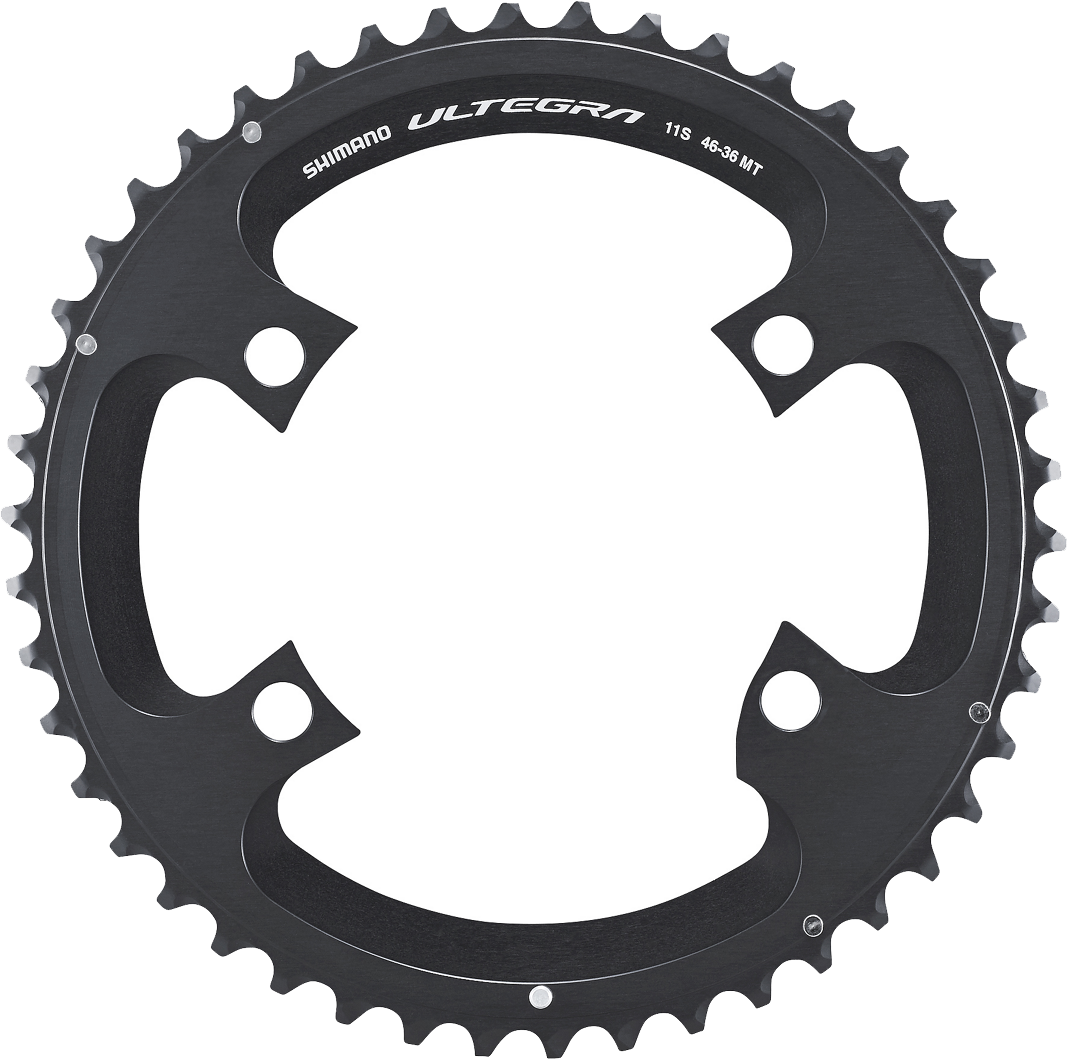 Shimano Ultegra FC-R8000 Klinge 46T-MT Ydre til 46-36T 11 speed Sort