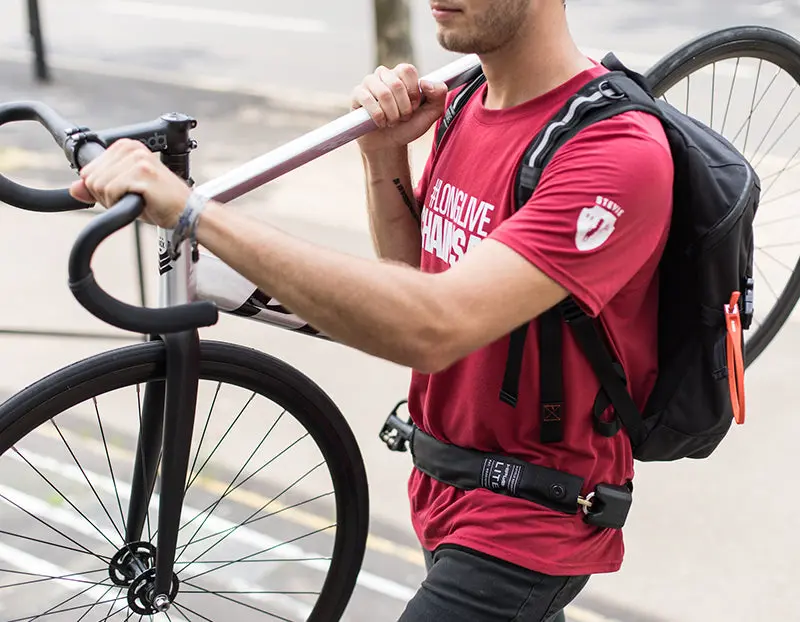 Tilbehør - Cykellås - HIPLOK Lite Wearable Chain Lock - Black