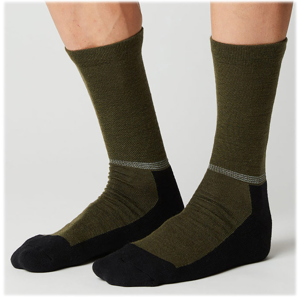 Fingerscrossed Merino Ringlet Vinter Sokker - Olive