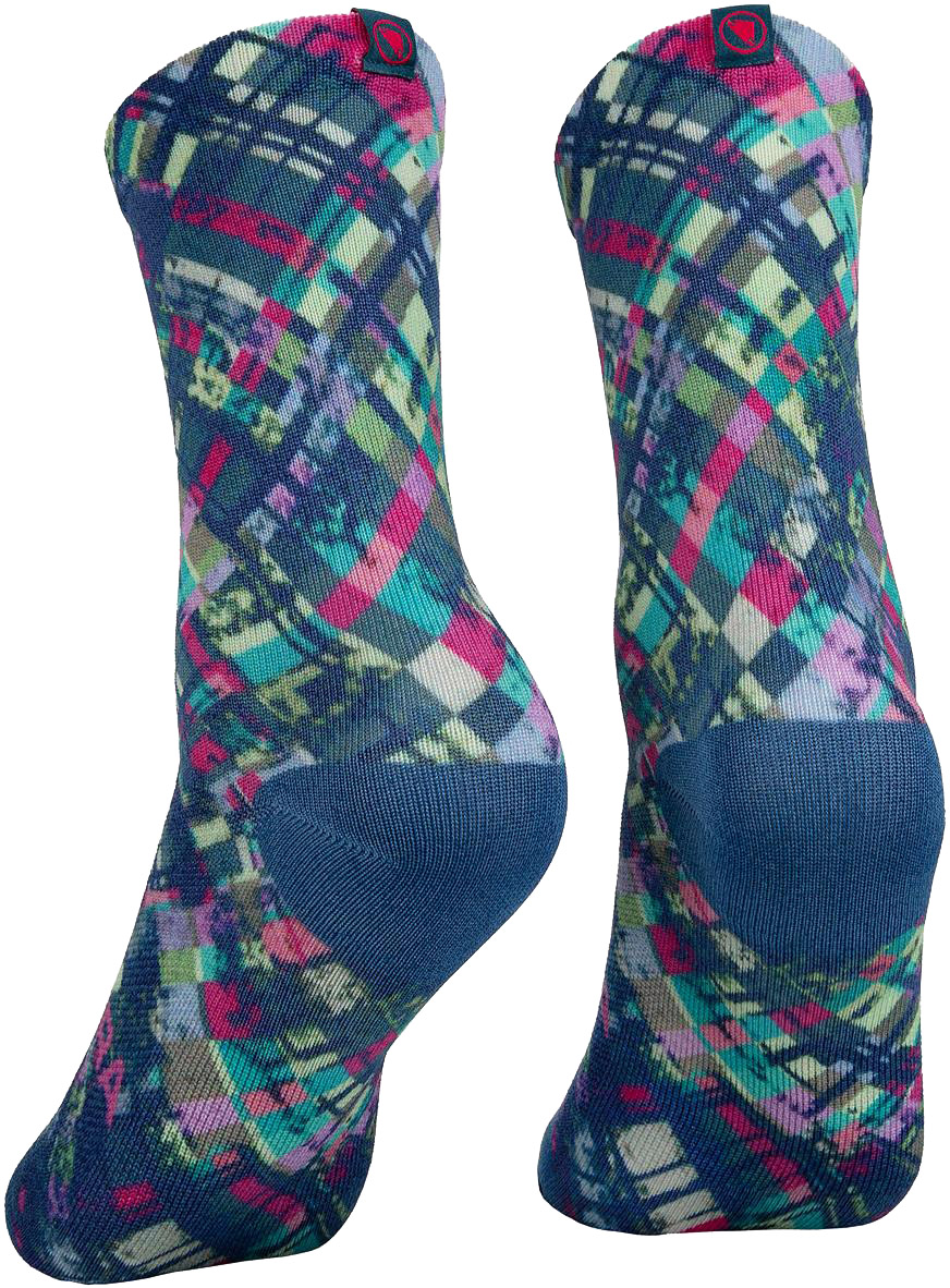 Beklædning - Sokker - Endura PATCHWORK LTD Print Sock - Barra Blue
