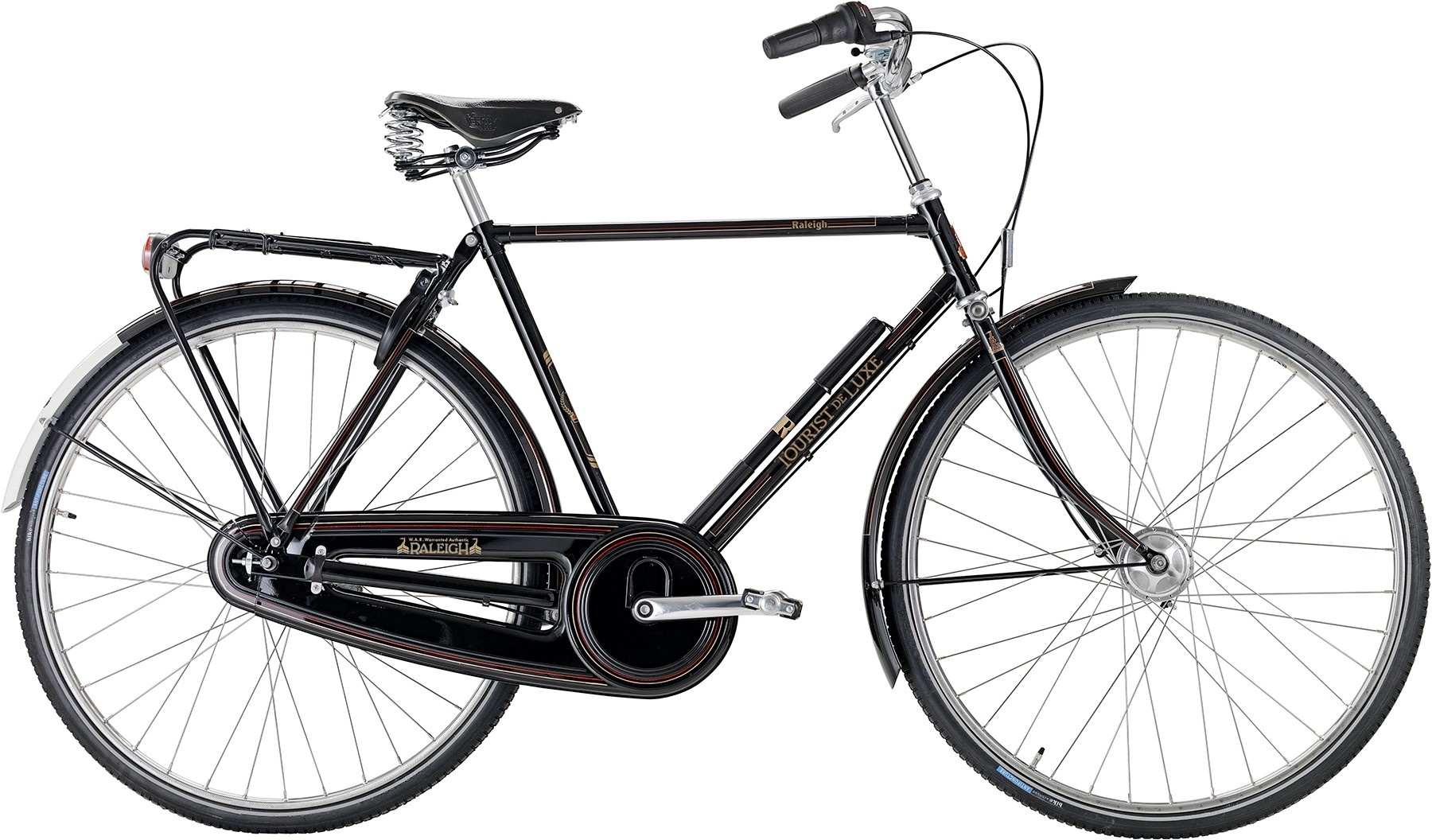 Cykler - Herrecykler - Raleigh Tourist de Luxe Herre 7g 2023 - Sort
