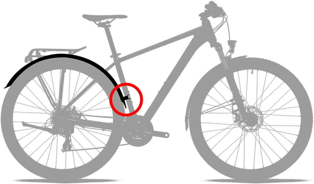 Tilbehør - Cykelskærme - Cykelskærme MTB - Cube ACID Mudguard Set 60 26' ST Mount 2.0