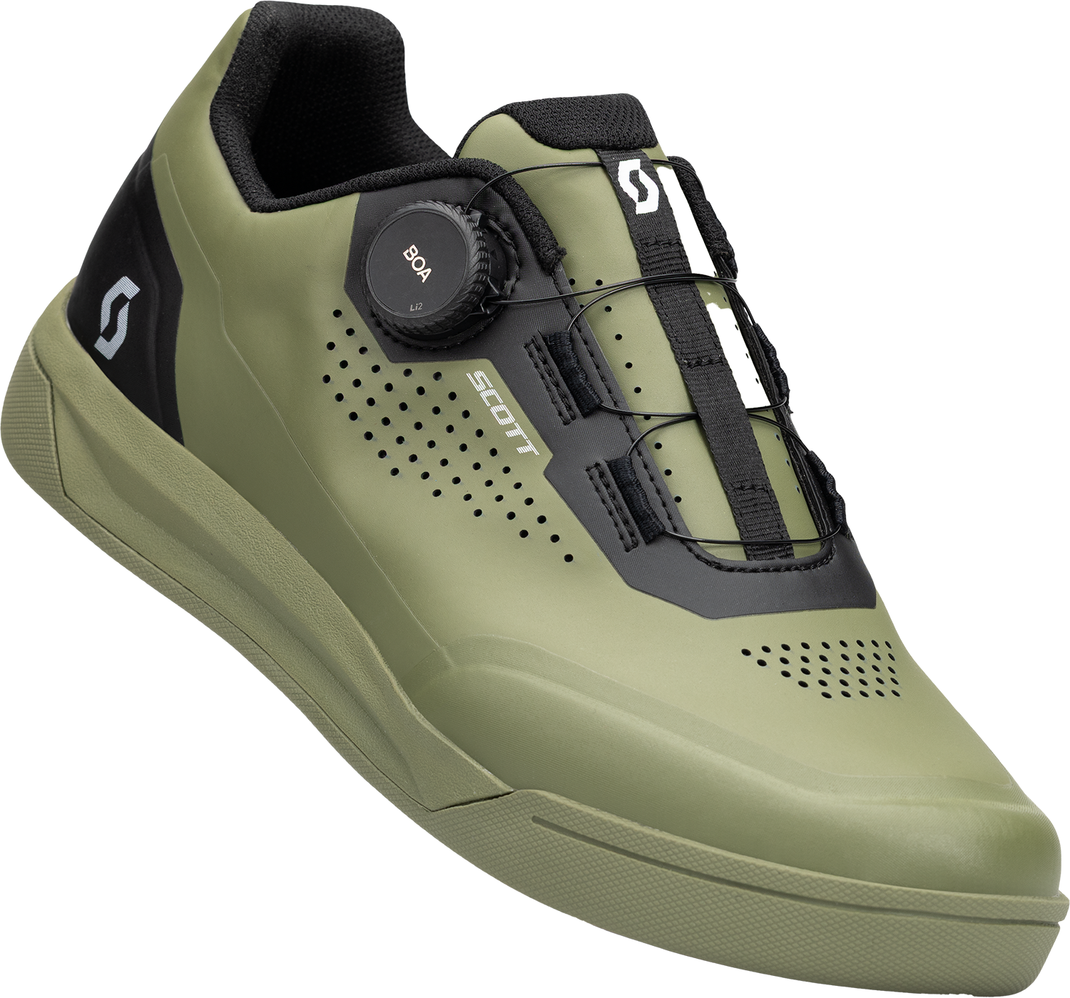Beklædning - Cykelsko - Scott MTB Volt Evo Clip BOA SPD Sko - Olive Green