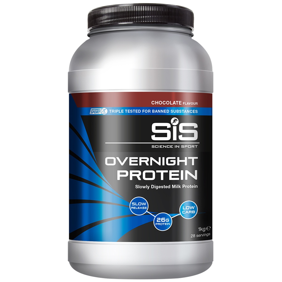 Tilbehør - Energiprodukter - Energipulver - SIS Overnight Protein Chokolade - 1kg