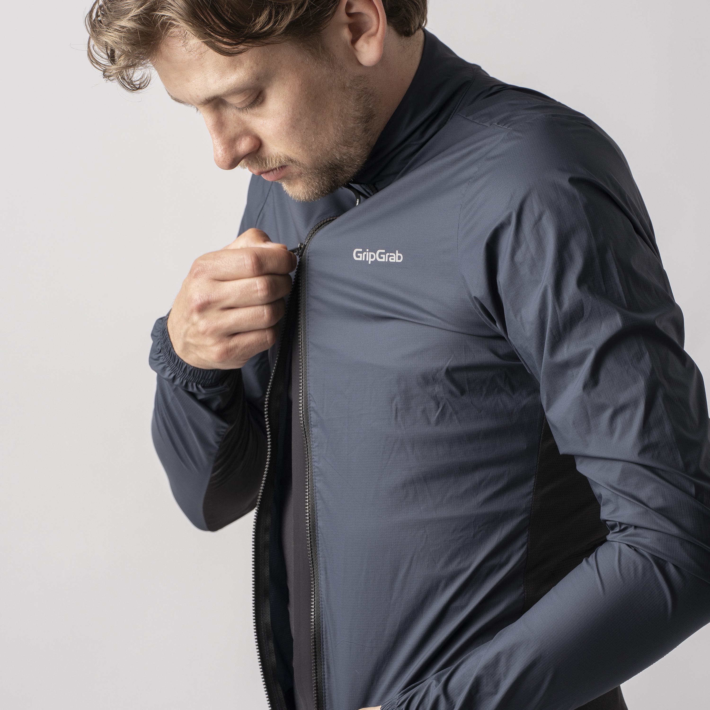 Beklædning - Regntøj & Vindtøj - GripGrab PACR Vindtæt Letvægtsjakke - Navy Blue