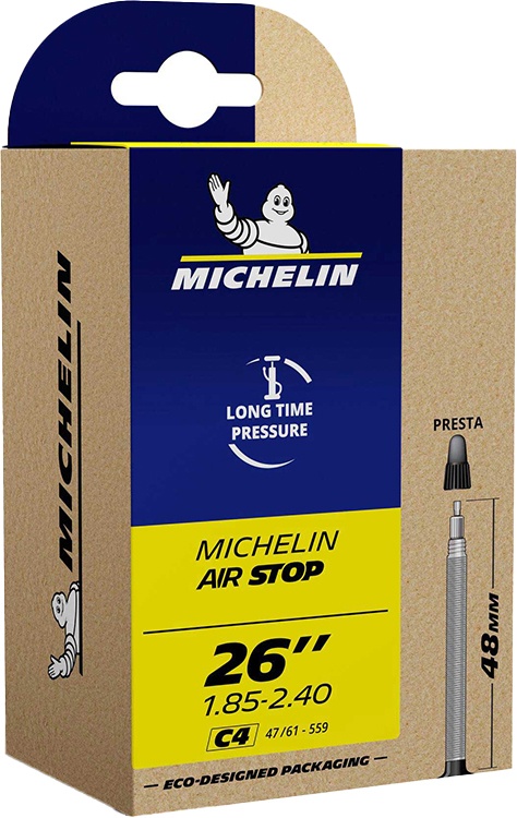 Reservedele - Cykelslanger - Michelin Airstop Tube 26x1.85-2.40 - Presta 48mm
