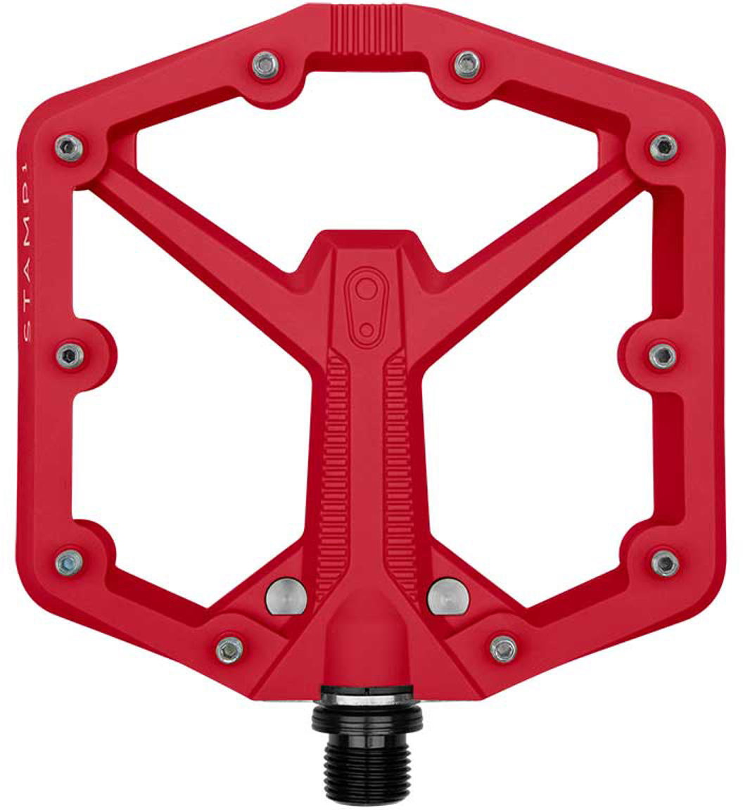 CrankBrothers Flat Pedal Stamp 1 - Large - Rød (Gen. 2)